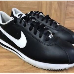 CLASSIC CORTEZ BASIC LEATHER MENS (BLACK/WHITE)